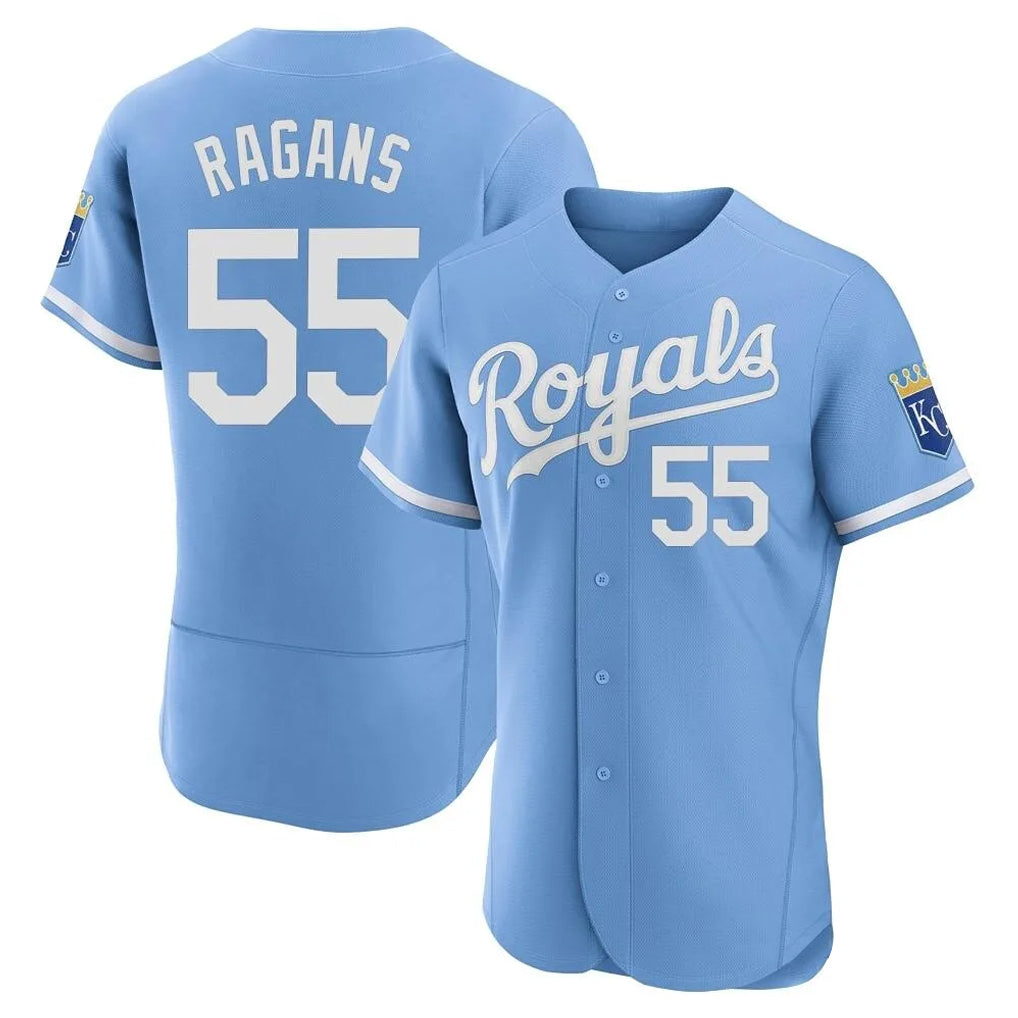 Fenge KC.Royals #55 Cole Ragans Player Light Blue Alt Limited Elite Home Stitched Jerseys