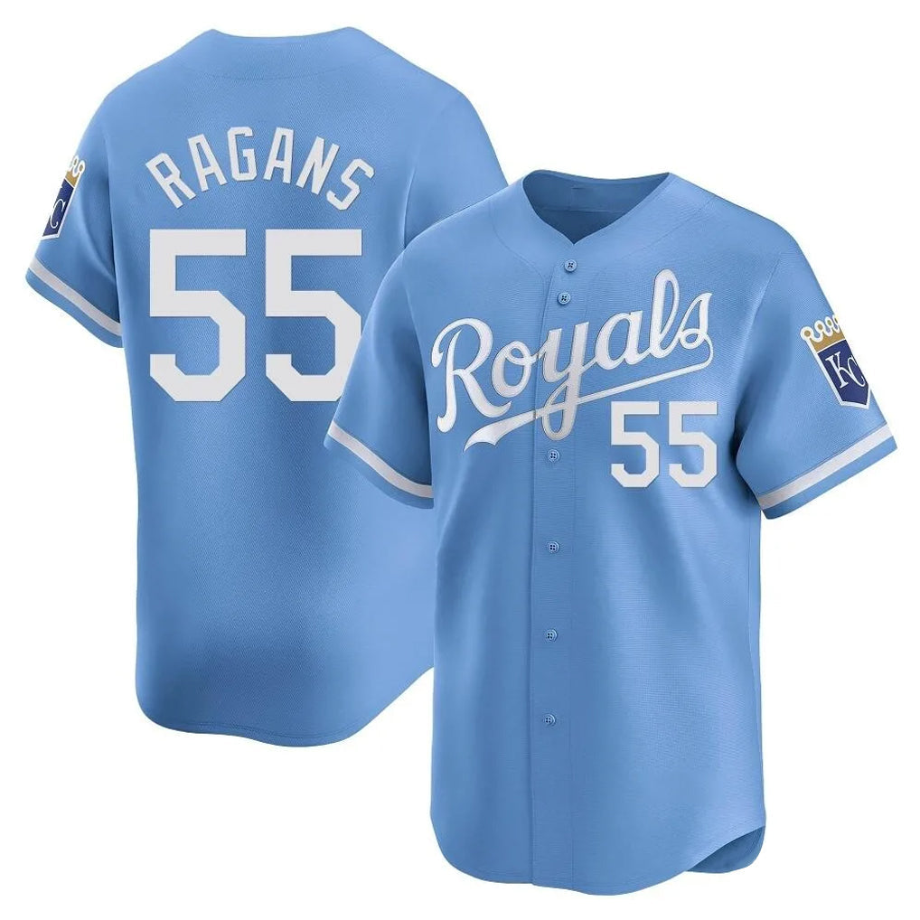 Fenge KC.Royals #55 Cole Ragans Player Light Blue Alt Limited Home Stitched Jerseys