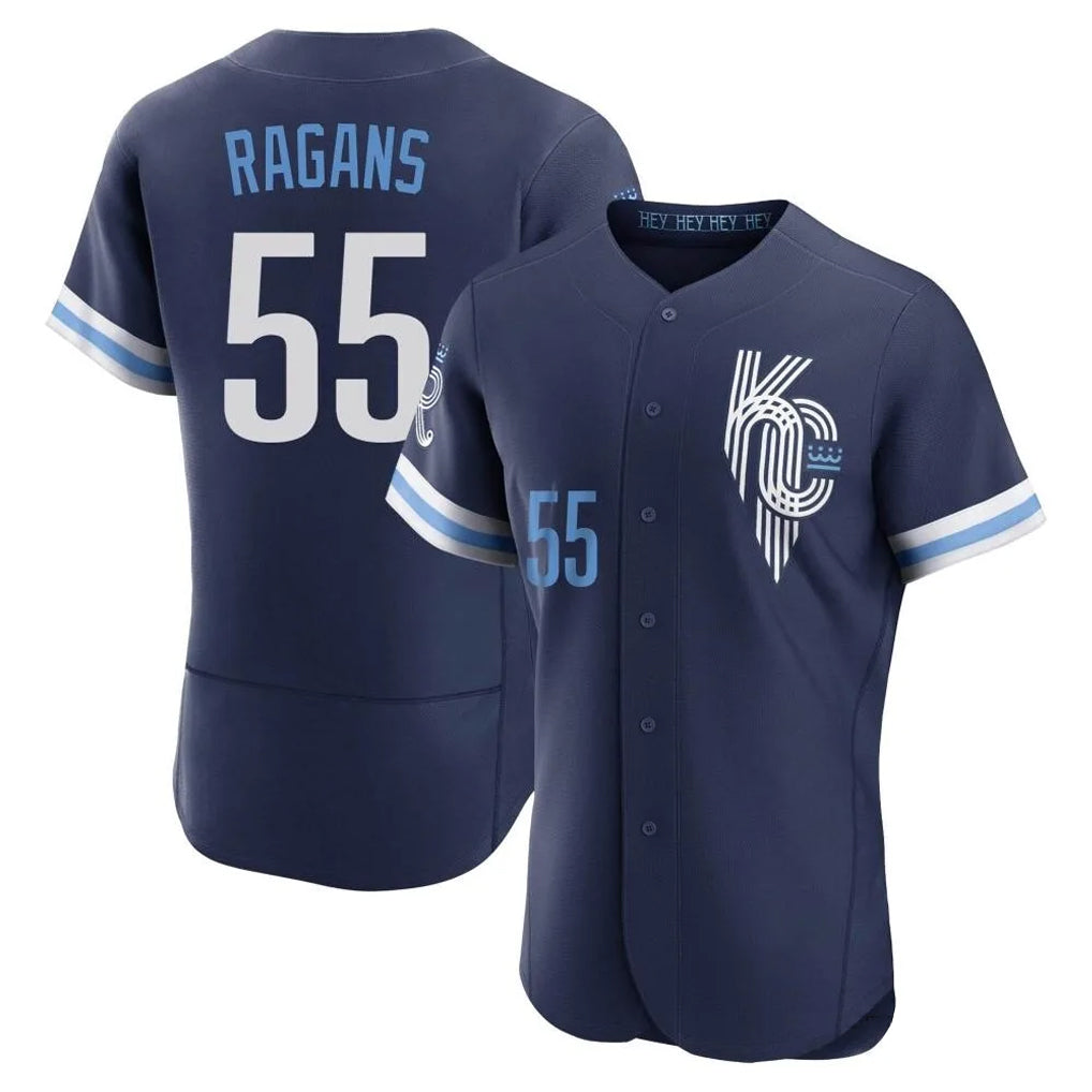 Fenge KC.Royals #55 Cole Ragans Player Navy City Connect Limited Elite Home Stitched Jerseys