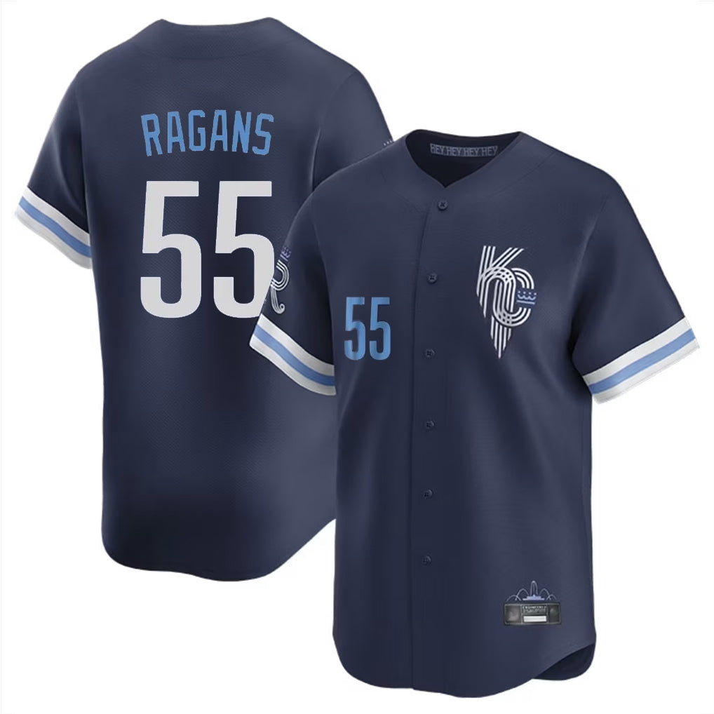 Fenge KC.Royals #55 Cole Ragans Player Navy City Connect Limited Home Stitched Jerseys