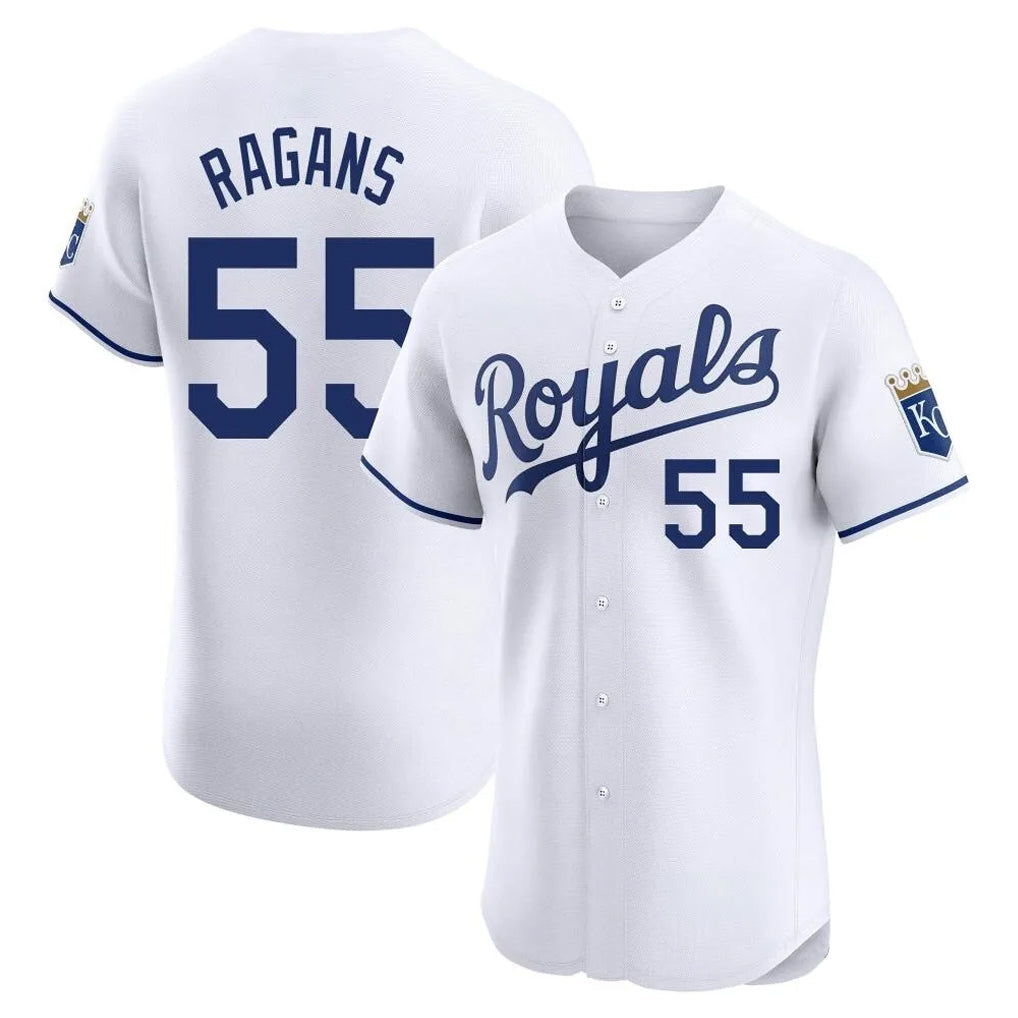 Fenge KC.Royals #55 Cole Ragans Player White Alt Limited Elite Home Stitched Jerseys
