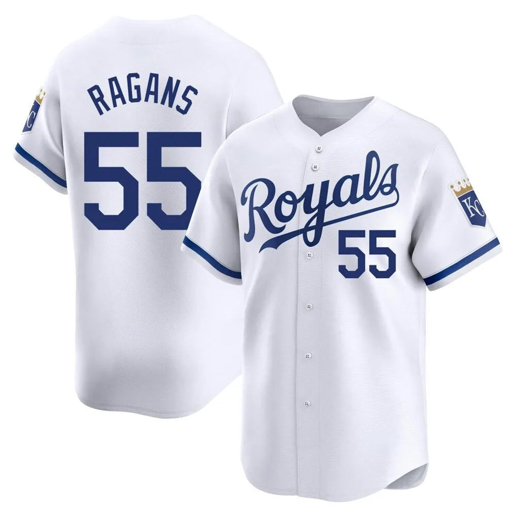 Fenge KC.Royals #55 Cole Ragans Player White Alt Limited Home Stitched Jerseys