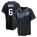 Fenge KC.Royals #6 Jonathan India Player Black Carbon Fashion Home Game Stitched Jerseys