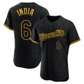 Fenge KC.Royals #6 Jonathan India Player Black Snake Skin City Limited Elite Stitched Jerseys