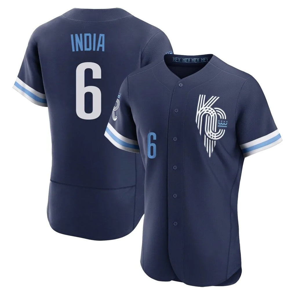 Fenge KC.Royals #6 Jonathan India Player Navy City Connect Limited Elite Home Stitched Jerseys
