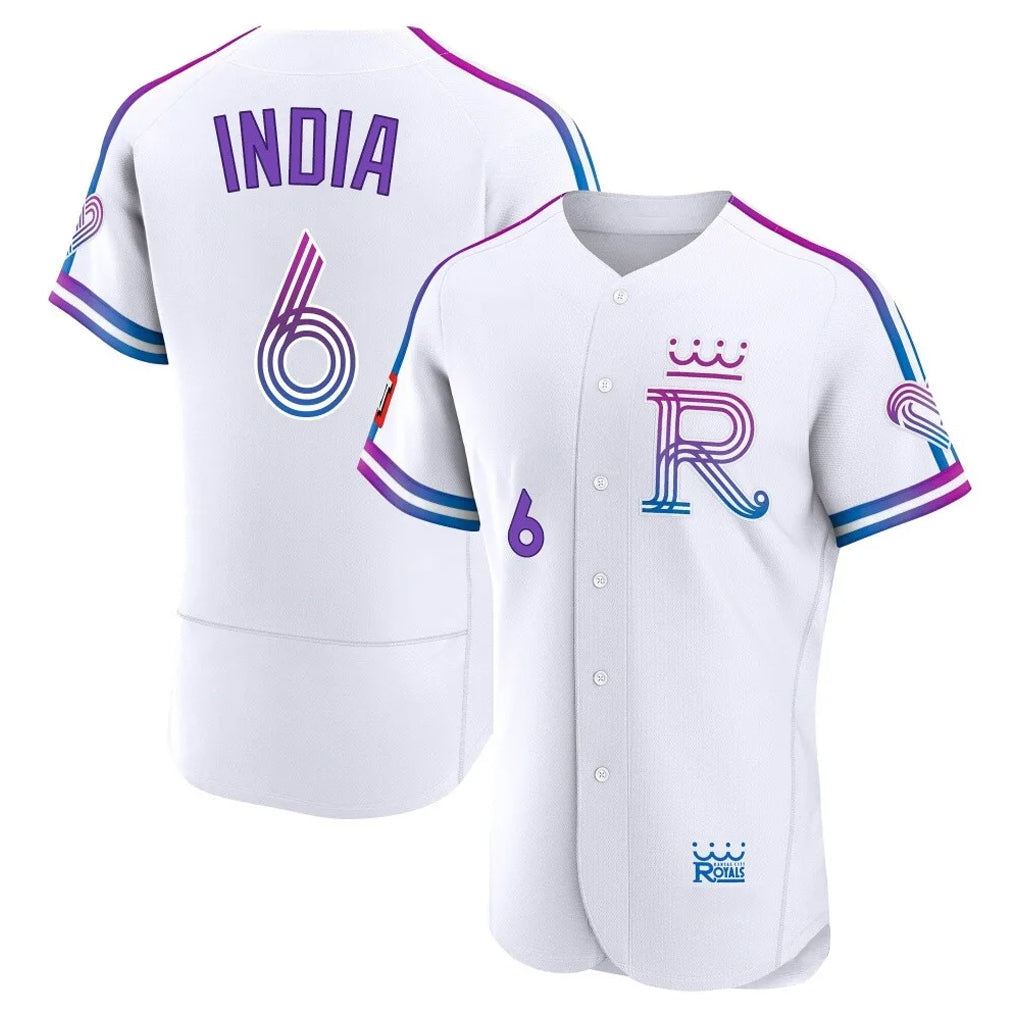 Fenge KC.Royals #6 Jonathan India Player White 2026 City Connect Limited Elite Home Stitched Jerseys