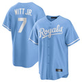 Fenge KC.Royals #7 Bobby Witt Jr. Player Light Blue Home Game Stitched Jerseys