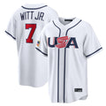 Fenge KC.Royals #7 Bobby Witt Jr. Player White USA 2026 World Classic Game Stitched Jerseys