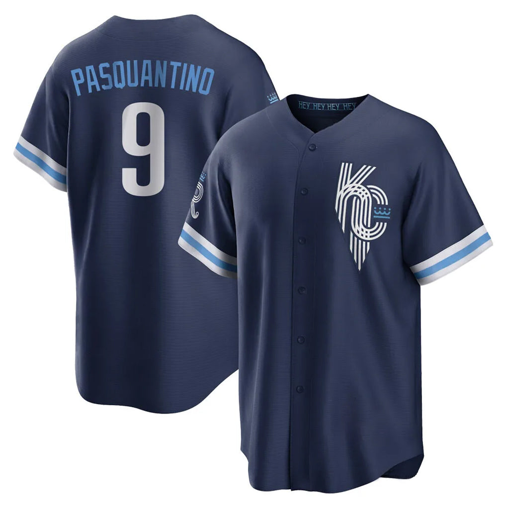 Fenge KC.Royals #9 Vinnie Pasquantino Player Navy City Connect Home Game Stitched Jerseys