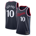 Fenge LA.Clippers #10 Darius Garland Navy Swingman Stitched Jerseys- Icon Edition