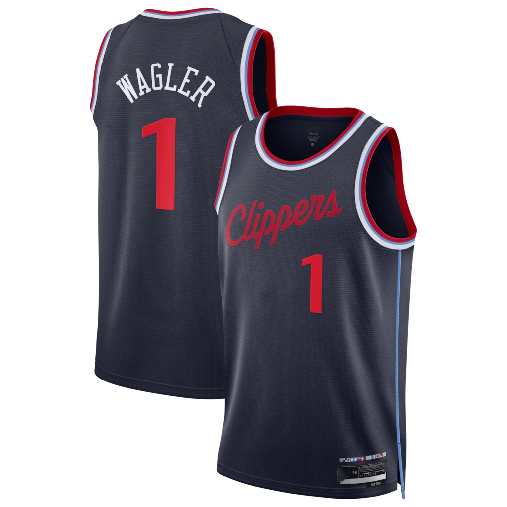 Fenge L.Clippers #1 Keaton Wagler Navy Swingman Stitched Jerseys - Icon Edition
