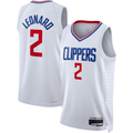 Fenge L.Clippers #2 Kawhi Leonard White Swingman Stitched Jerseys - Association Edition