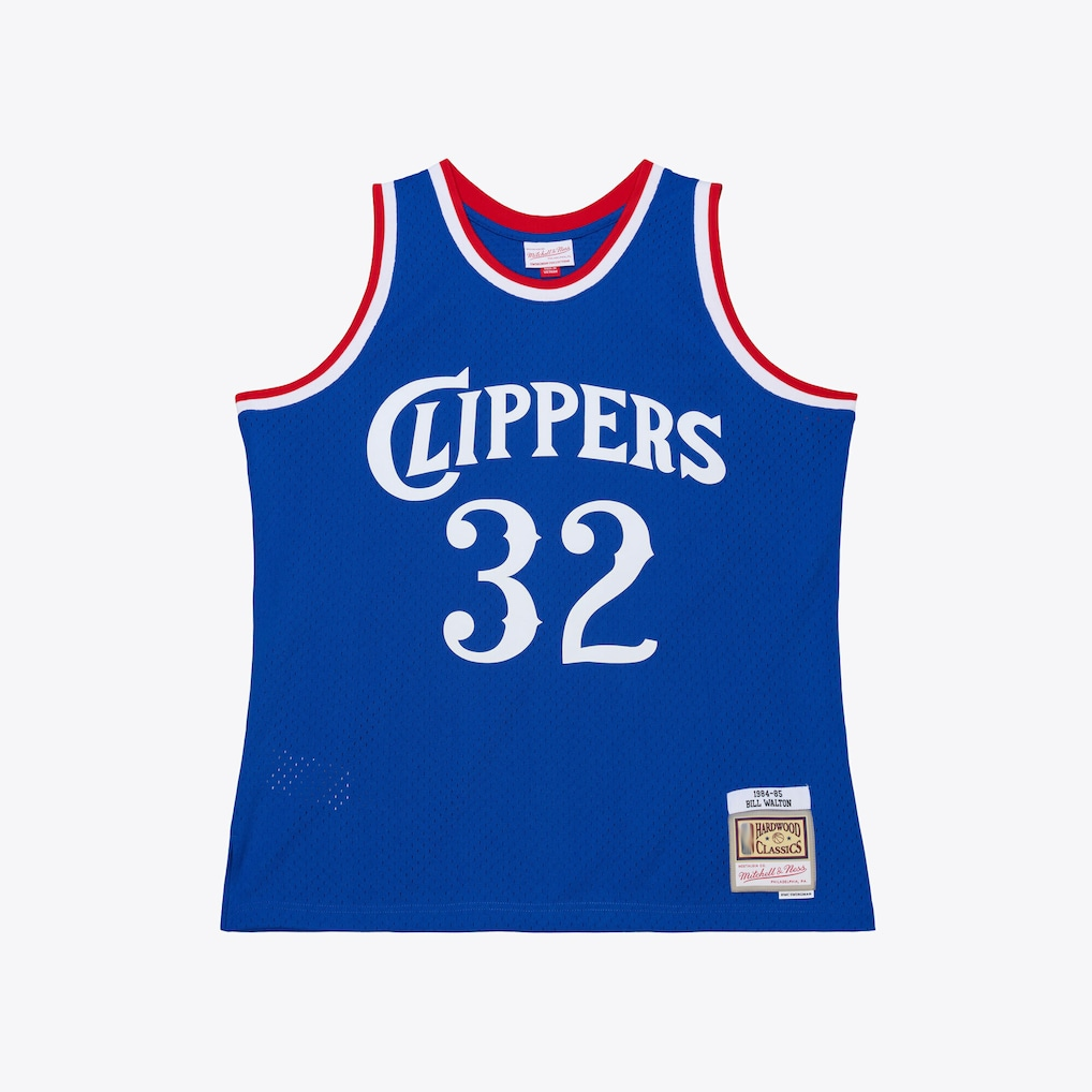 Fenge LA.Clippers #32 Bill Walton Mitchell & Ness Royal 1984-85 Swingman Stitched Jerseys