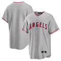 Fenge LA.Angels Gray Home Game Blank Player Stitched Jerseys