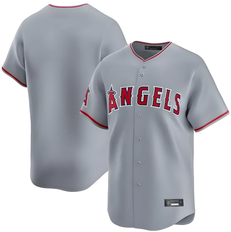 Fenge LA.Angels Gray Home Limited Blank Player Stitched Jerseys