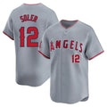 Fenge LA.Angels #12 Jorge Soler Player Gray Home Limited Stitched Jerseys