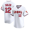 Fenge LA.Angels #12 Jorge Soler Player White T-shirt Home Limited Stitched Jerseys