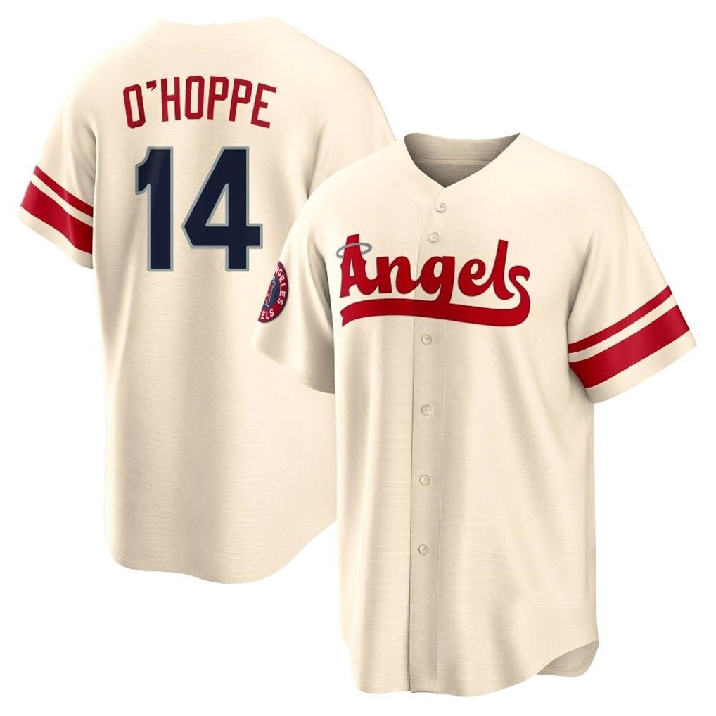 Fenge LA.Angels #14 Logan O'Hoppe Player Cream City Connect Home Stitched Jerseys
