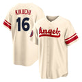 Fenge LA.Angels #16 Yusei Kikuchi Player Cream City Connect Home Stitched Jerseys