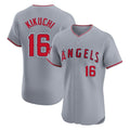 Fenge LA.Angels #16 Yusei Kikuchi Player Gray Home Limited Elite Stitched Jerseys