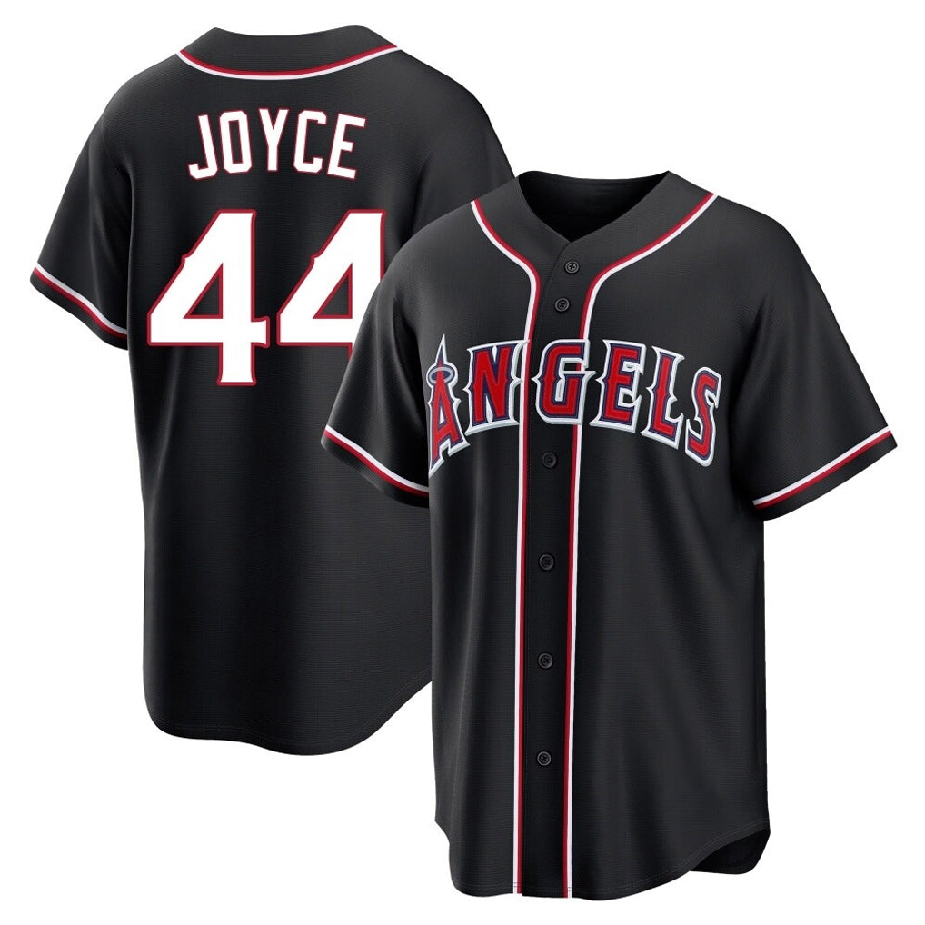 Fenge LA.Angels #44 Ben Joyce Player Black Fashion Out Home Game Stitched Jerseys