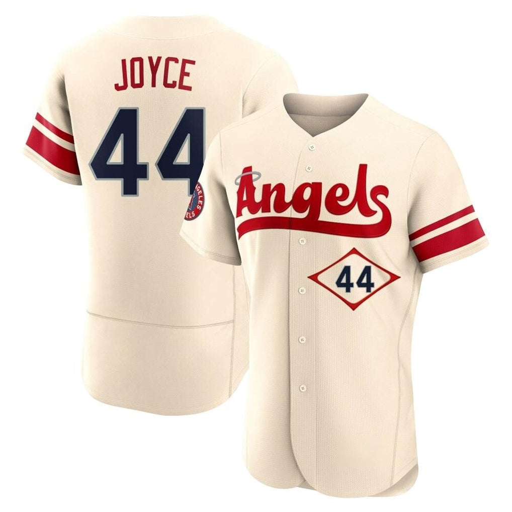Fenge LA.Angels #44 Ben Joyce Player Cream City Connect Limited ELite Home Stitched Jerseys