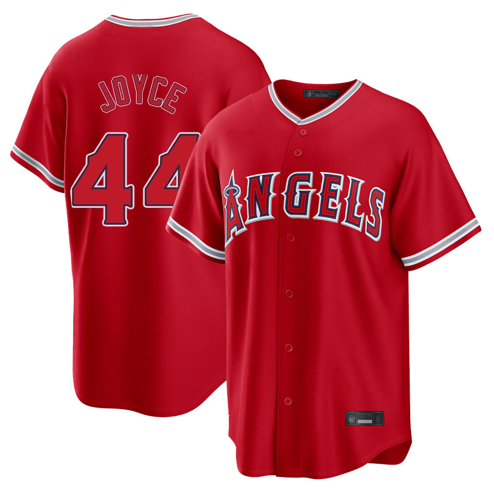 Fenge LA.Angels #44 Ben Joyce Player Red Home Game Stitched Jerseys