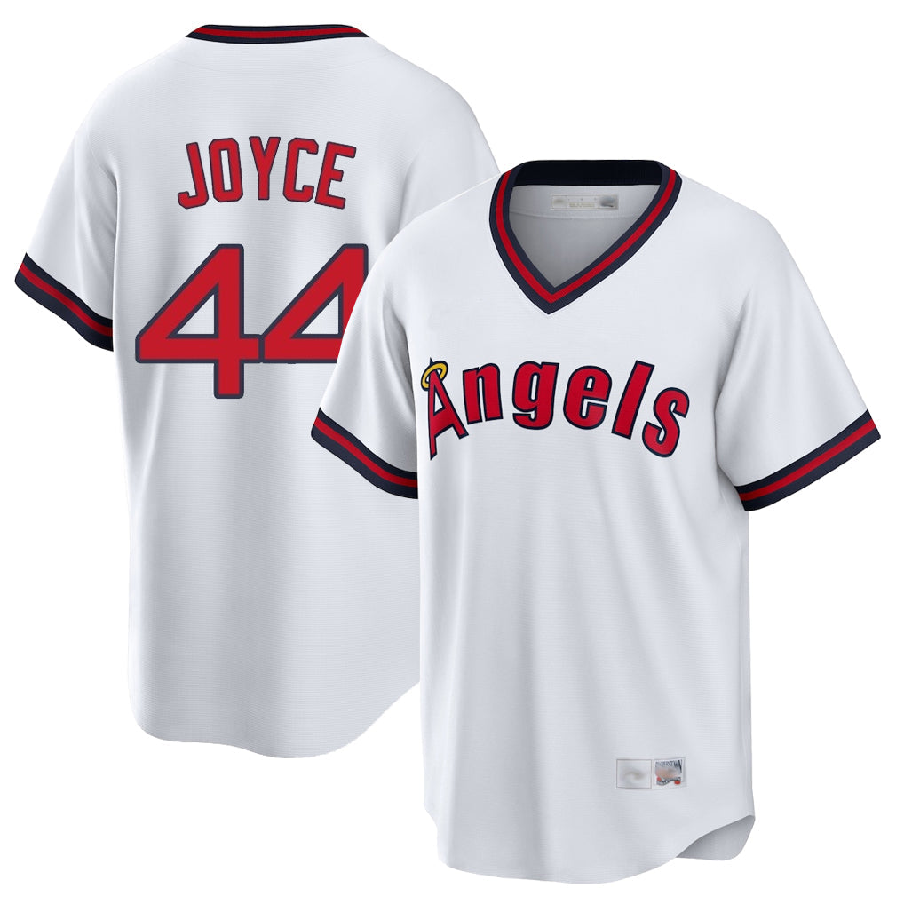 Fenge LA.Angels #44 Ben Joyce Player White T-shirt Home Game Stitched Jerseys