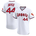 Fenge LA.Angels #44 Ben Joyce Player White T-shirt Home Limited Elite Stitched Jerseys