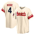 Fenge LA.Angels #4 Christian Moore Player Cream City Connect Home Stitched Jerseys