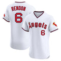 Fenge LA.Angels #6 Anthony Rendon Player White T-shirt Home Limited Elite Stitched Jerseys