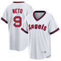 Fenge LA.Angels #9 Zach Neto Player White T-shirt Home Game Stitched Jerseys