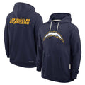 Fenge LA.Chargers Navy LOGO Pullover Hoodies Home Game Blank Player Stitched Jerseys