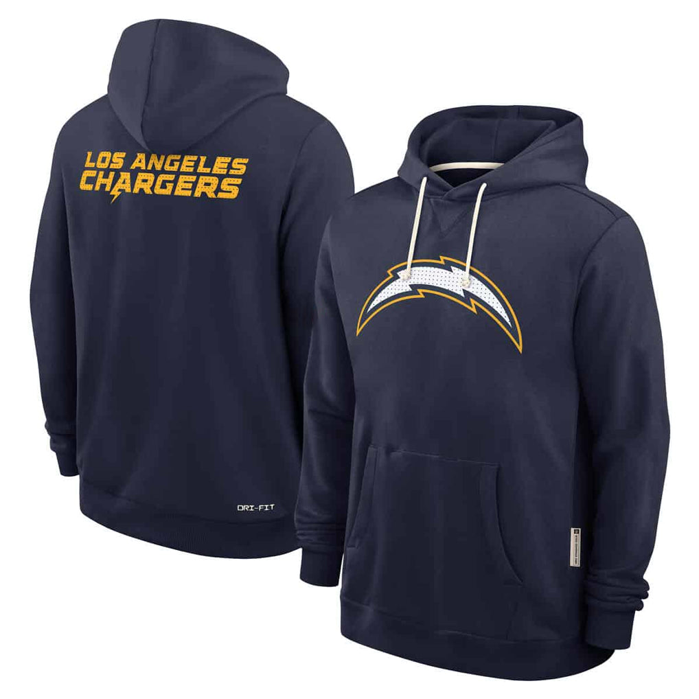 Fenge LA.Chargers Navy LOGO Pullover Hoodies Home Game Blank Player Stitched Jerseys