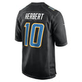 Fenge LA.Chargers #10 Justin Herbert Player Black Fashion Stitched Jerseys