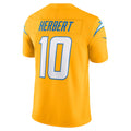 Fenge LA.Chargers #10 Justin Herbert Player Gold Vapor F.U.S.E. Limited Stitched Jerseys