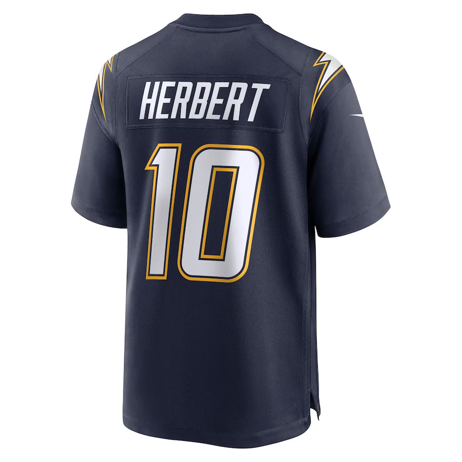 Fenge LA.Chargers #10 Justin Herbert Player Navy Home Game Stitched Jerseys