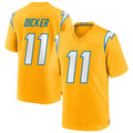 Fenge LA.Chargers #11 Cameron Dicker Player Gold Home Game Stitched Jerseys