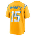 Fenge LA.Chargers #15 Ladd McConkey Player Gold Game Stitched Jerseys