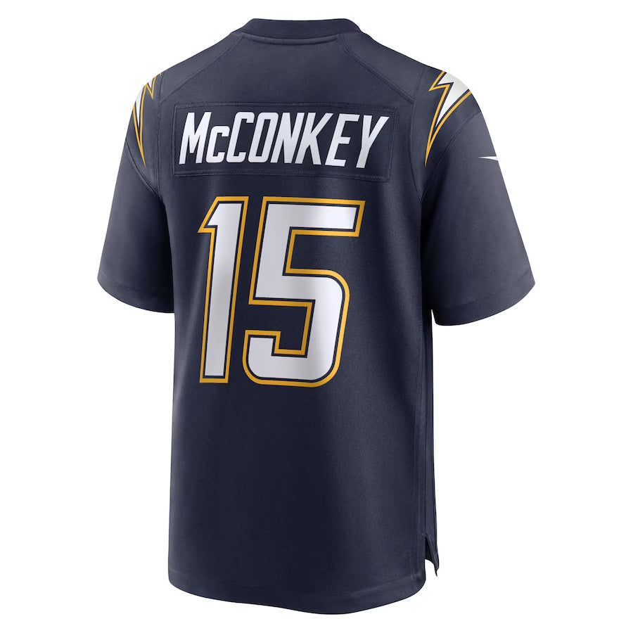 Fenge LA.Chargers #15 Ladd McConkey Player  Navy Game Stitched Jerseys
