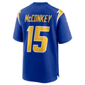Fenge LA.Chargers #15 Ladd McConkey Royal Game Jersey Stitched Jersey
