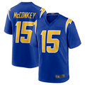 Fenge LA.Chargers #15 Ladd McConkey Royal Game Jersey Stitched Jerseys