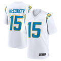 Fenge LA.Chargers #15 Ladd McConkey White Game Jersey Stitched Jerseys