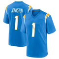 Fenge LA.Chargers #1 Quentin Johnston Player Blue Home Game Stitched Jerseys
