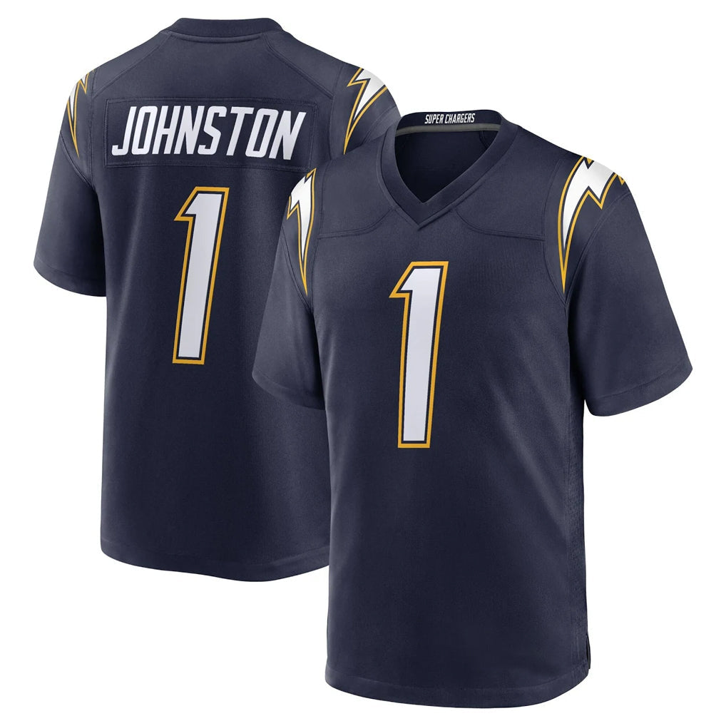Fenge LA.Chargers #1 Quentin Johnston Player Navy Alternate Home Game Stitched Jerseys