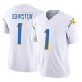 Fenge LA.Chargers #1 Quentin Johnston Player White Limited Vapor F.U.S.E. Home Game Stitched Jerseys