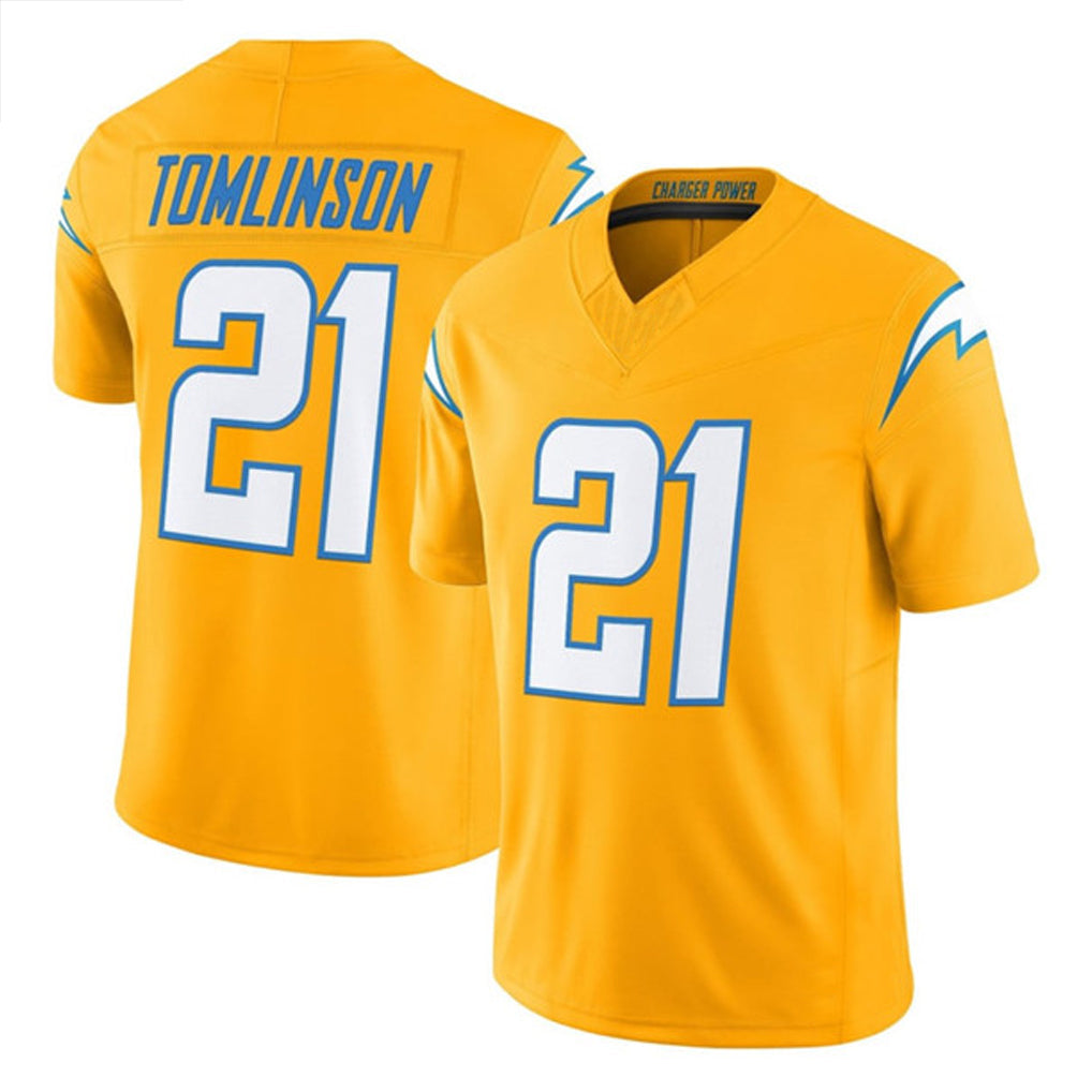 Fenge LA.Chargers #21 LaDainian Tomlinson Player Gold F.U.S.E. Vapor Limited Stitched Jerseys