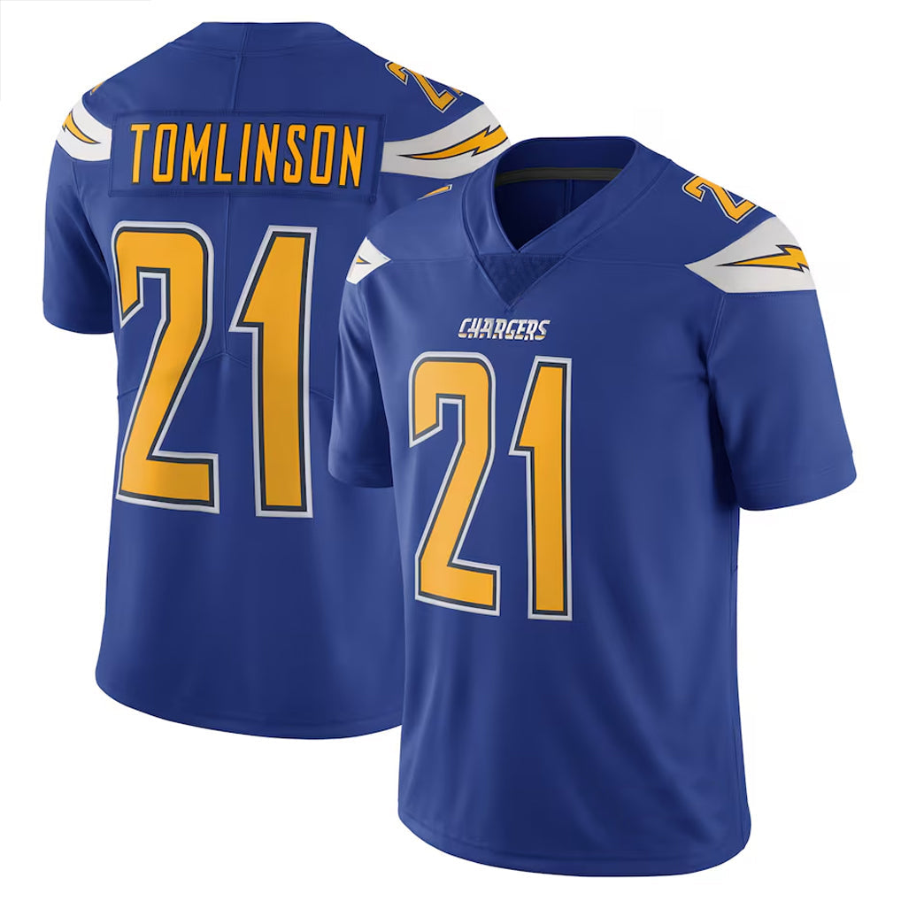 Fenge LA.Chargers #21 LaDainian Tomlinson Player Navy Color Rush Vapor Untouchable Stitched Jerseys