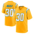 Fenge LA.Chargers #30 Alec Ingold Player Gold Home Game Stitched Jerseys