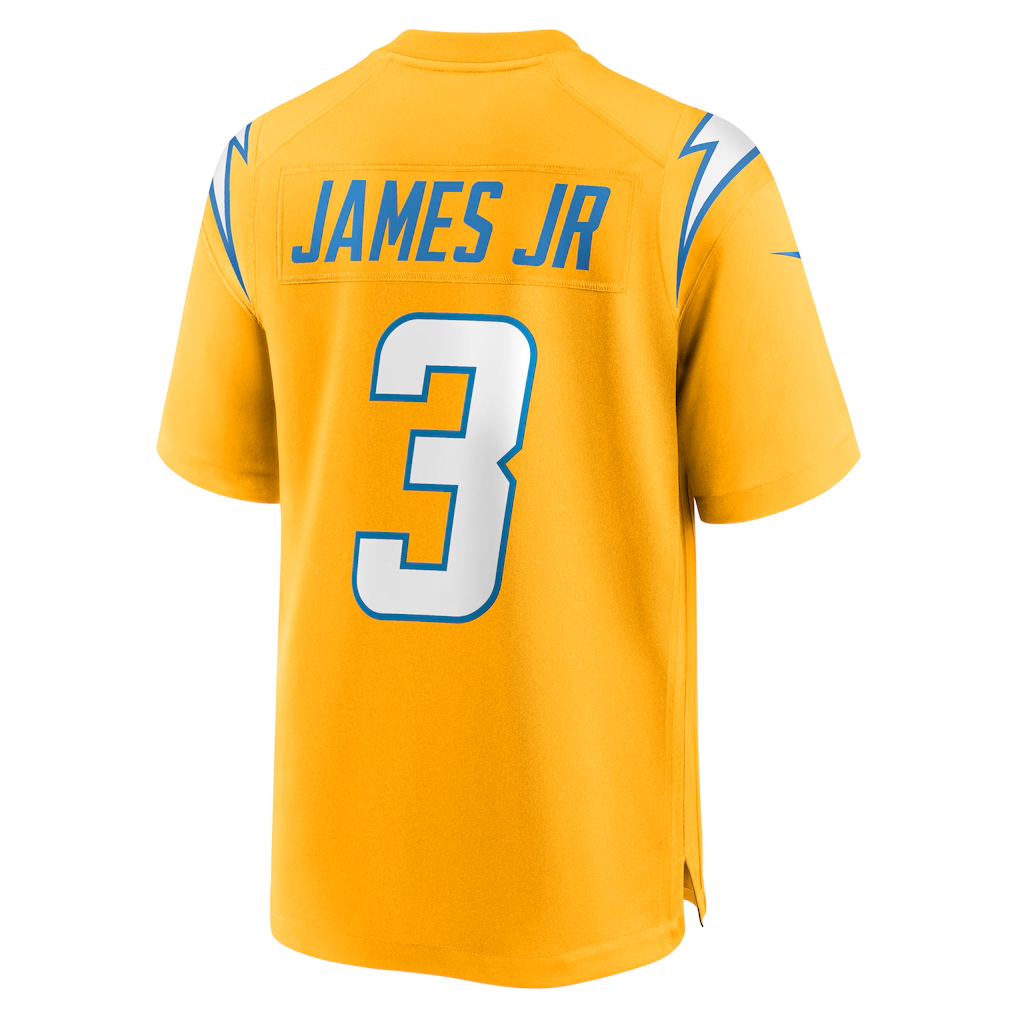 Fenge LA.Chargers #3 Derwin James Jr. Gold Alternate Charger Power Game Player Stitched Jerseys